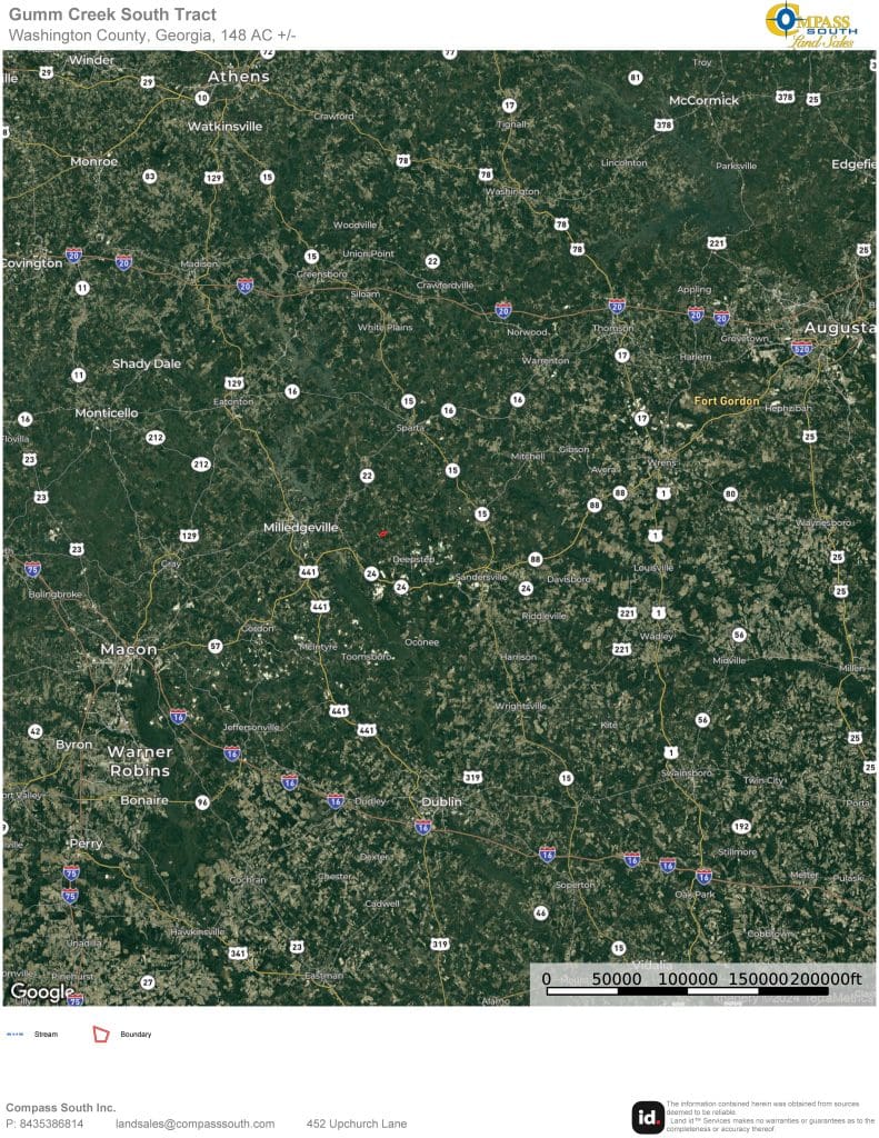 Gumm Creek South Tract Location Map 