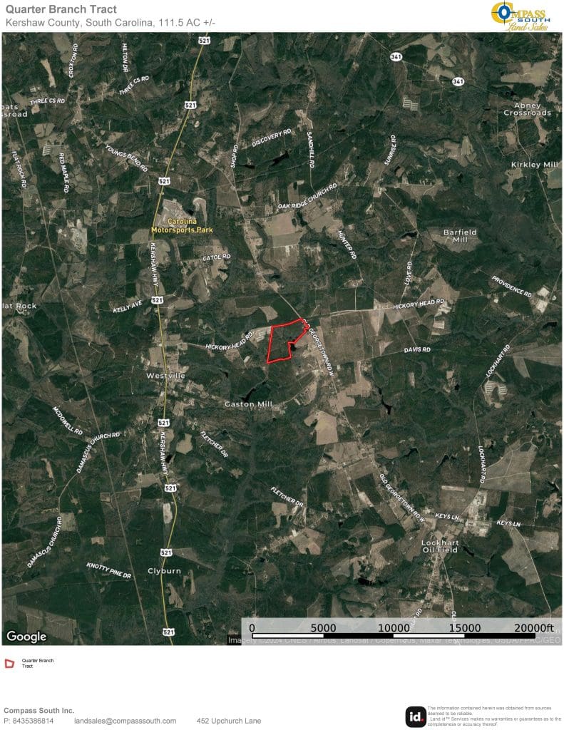 Quarter Branch Tract Location Map 2