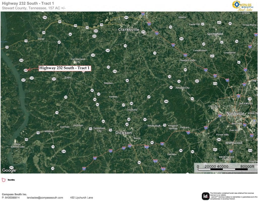 Highway 232 South Tract 1 Location Map 