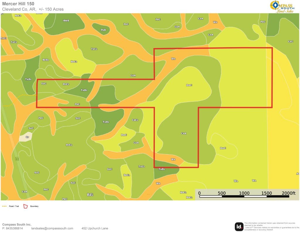 Mercer Hill Tract Soil Map 