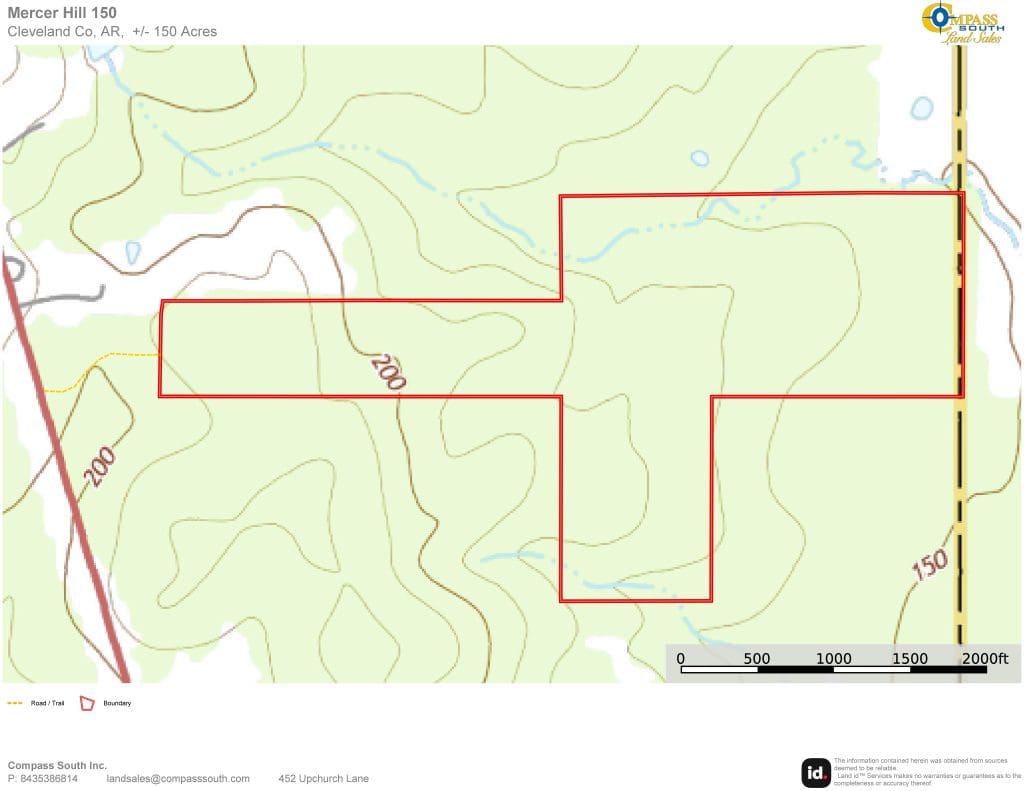 Mercer Hill Tract Topo Map 