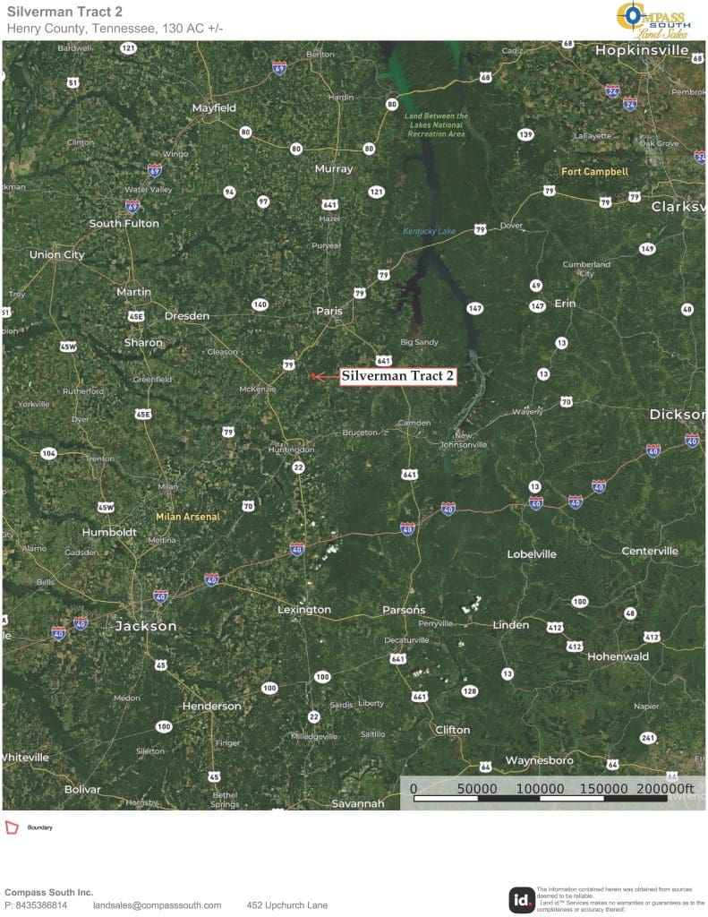 Silverman Tract 2 Location Map 2 Tennessee land for sale