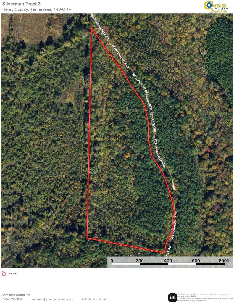 Silverman Tract 3 Aerial Map 
Tennessee land for sale