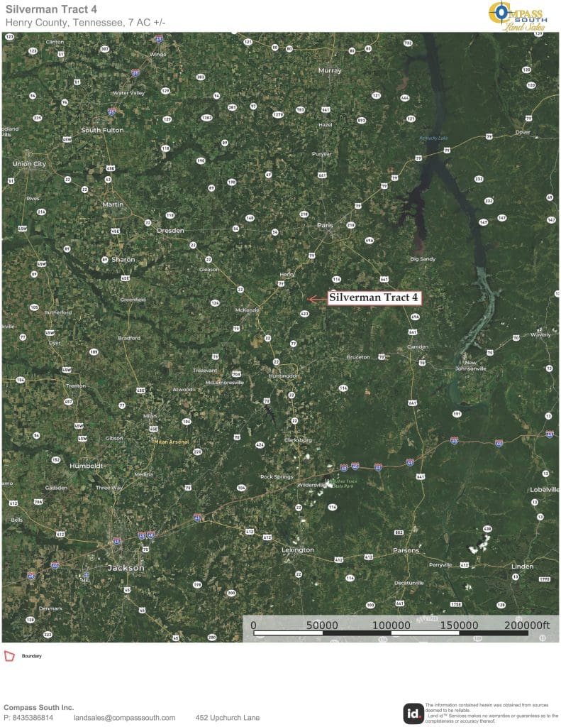 Silverman Tract 4 Location Map 2 Tennessee land for sale