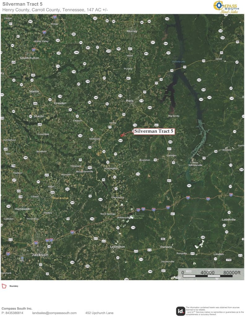 Silverman Tract 5 Location Map 2 Tennessee land for sale