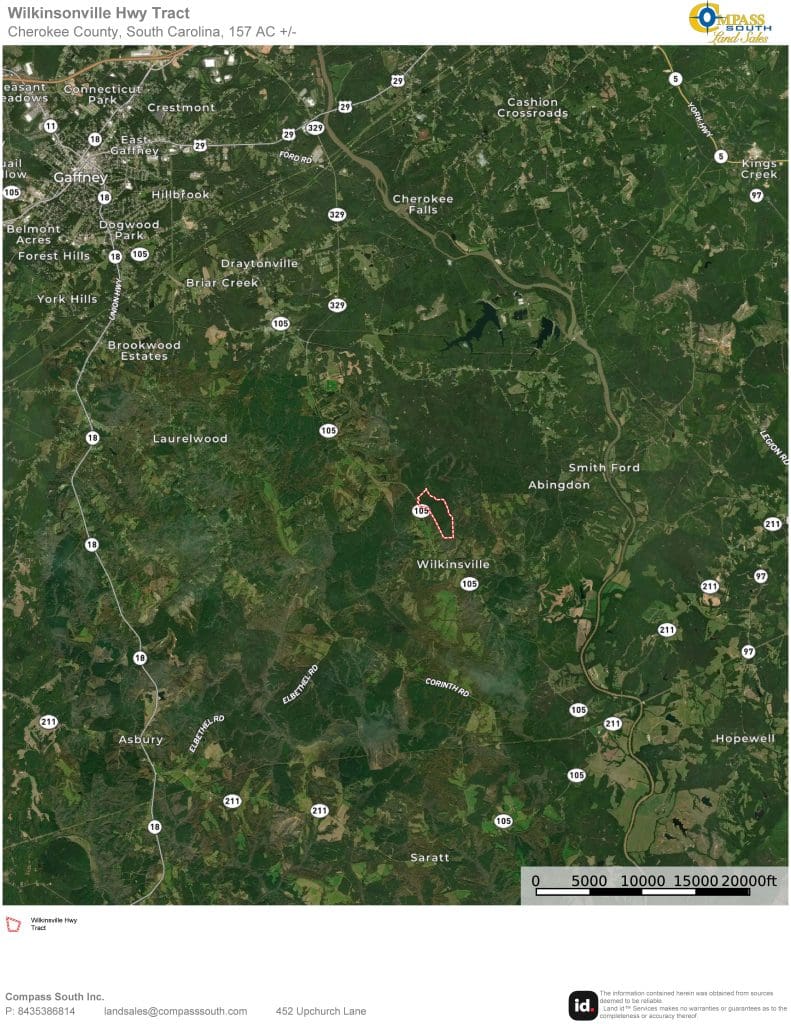 Wilkinsonville Road Tract Location Map 2 Land for sale in South Carolina