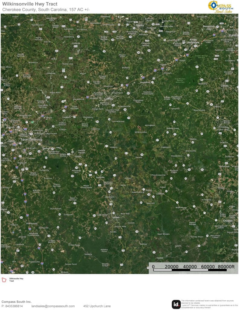 Wilkinsonville Road Tract Location Map 1 Land for sale in South Carolina