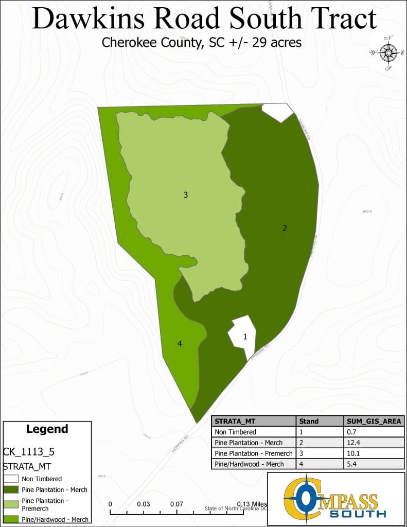 Dawkins Road South Tract Type 
South Carolina land for sale