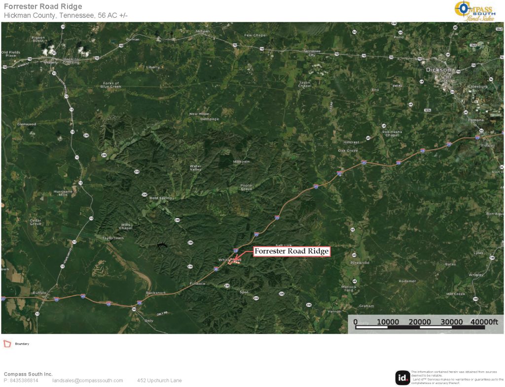 Forrester Road Ridge Location Map 2