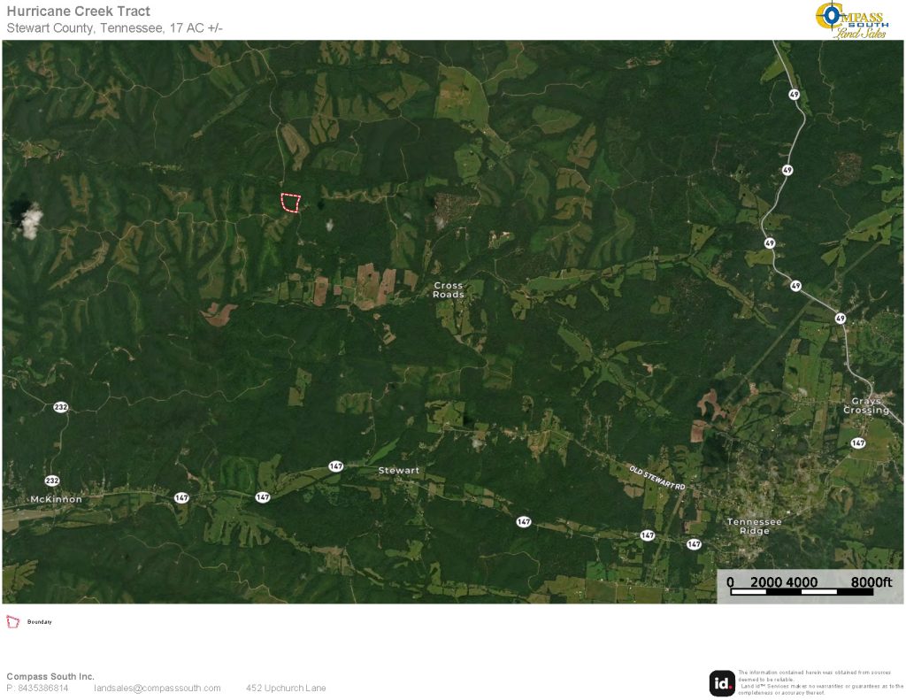 Hurricane Creek Tract Location Map 2