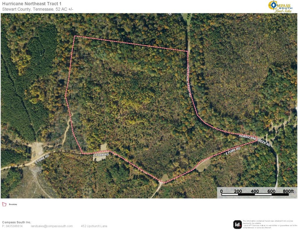 Hurricane Northeast Tract 1 Aerial 
Tennessee land for sale