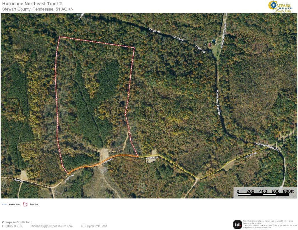 Hurricane Northeast Tract 2 Aerial 
Tennessee land for sale