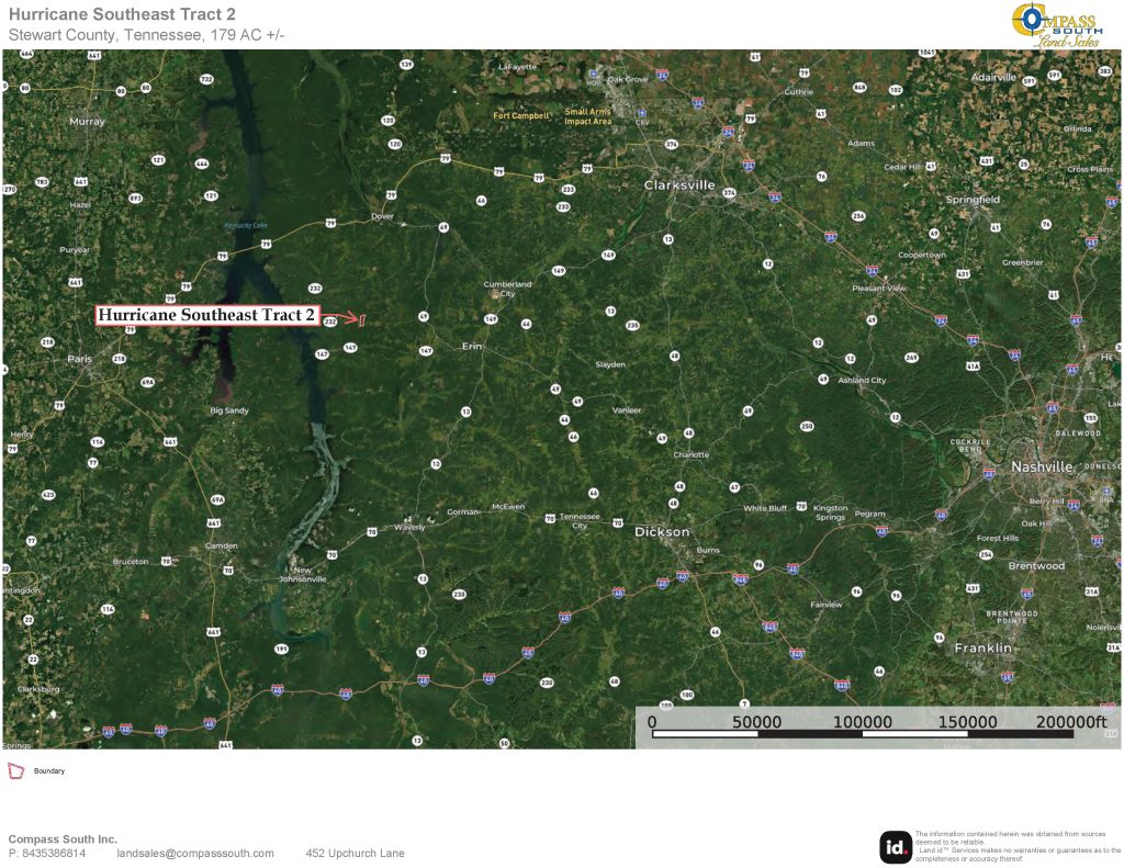 Hurricane Creek Southeast Tract 2 Location Map 1