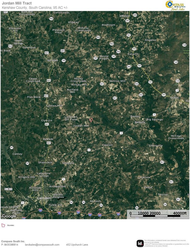 Jordan Mill Tract Location Map 2