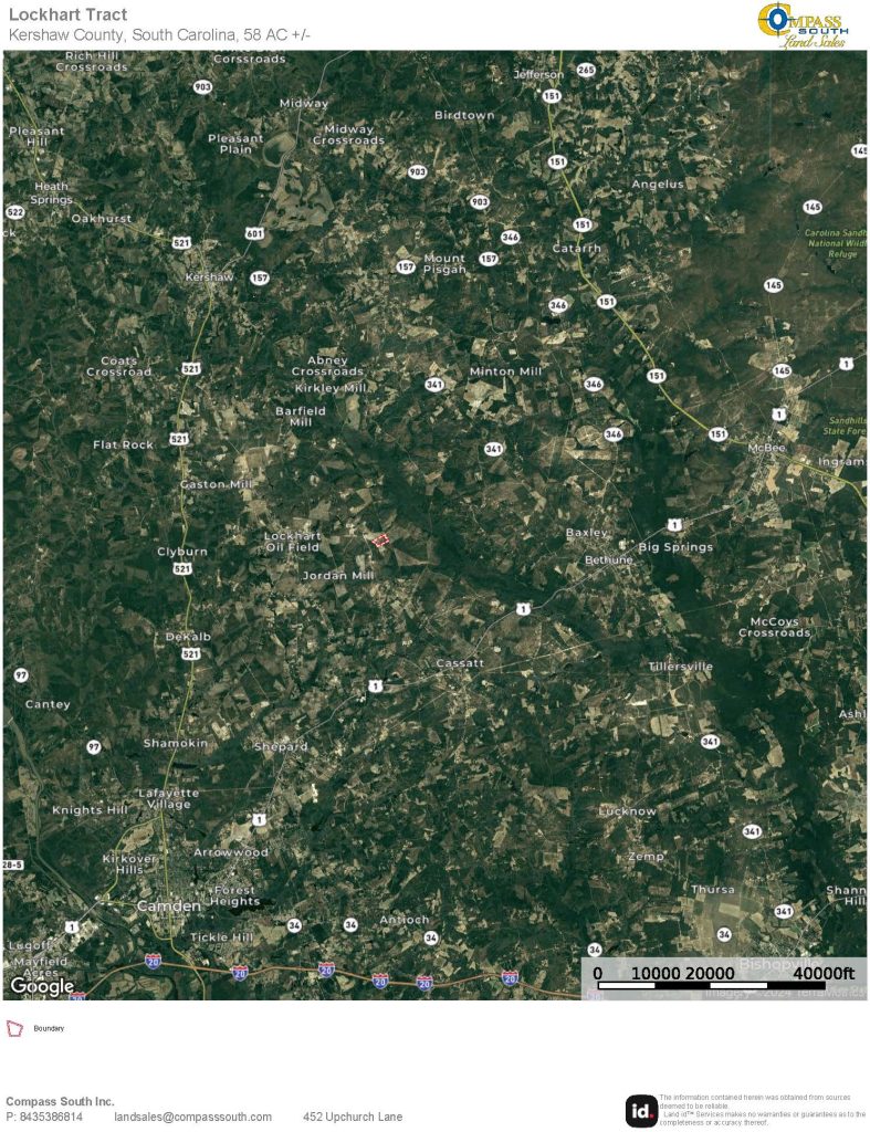 Lockhart Tract Location Map 2
South Carolina land for sale