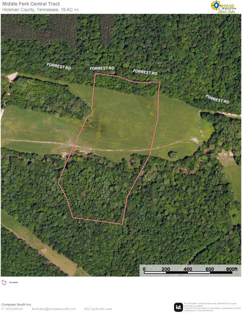 Middle Fork Central Tract Aerial 
Tennessee land for sale