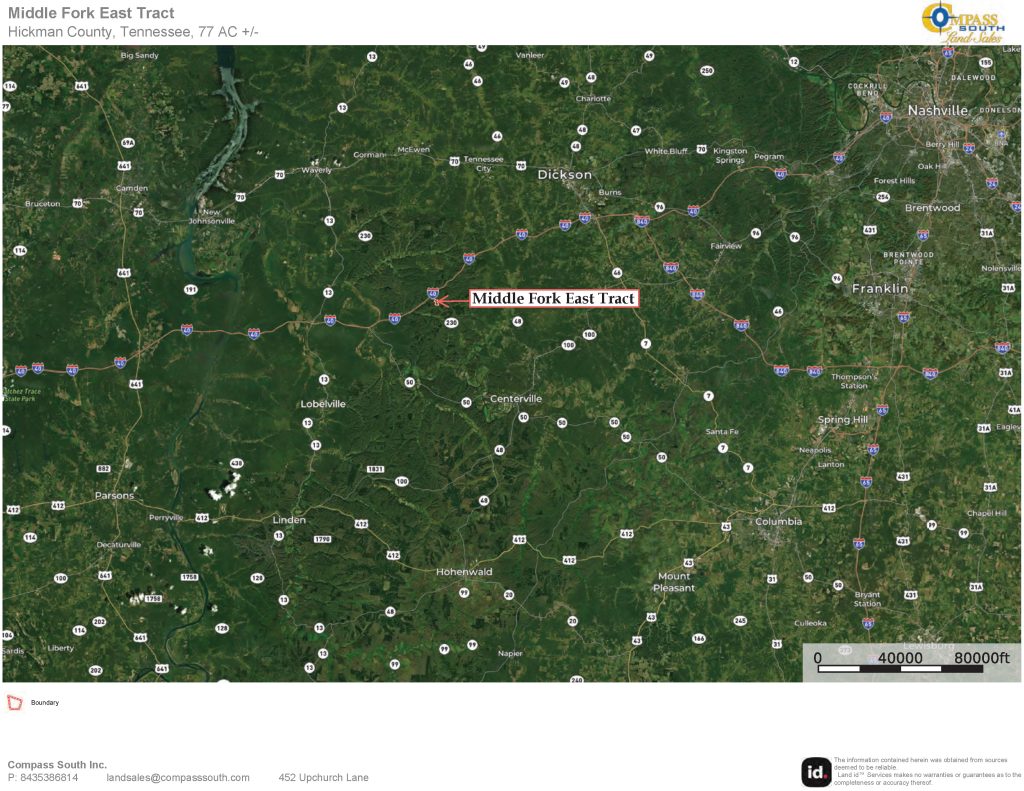 Middle Fork East Tract Location Map 1