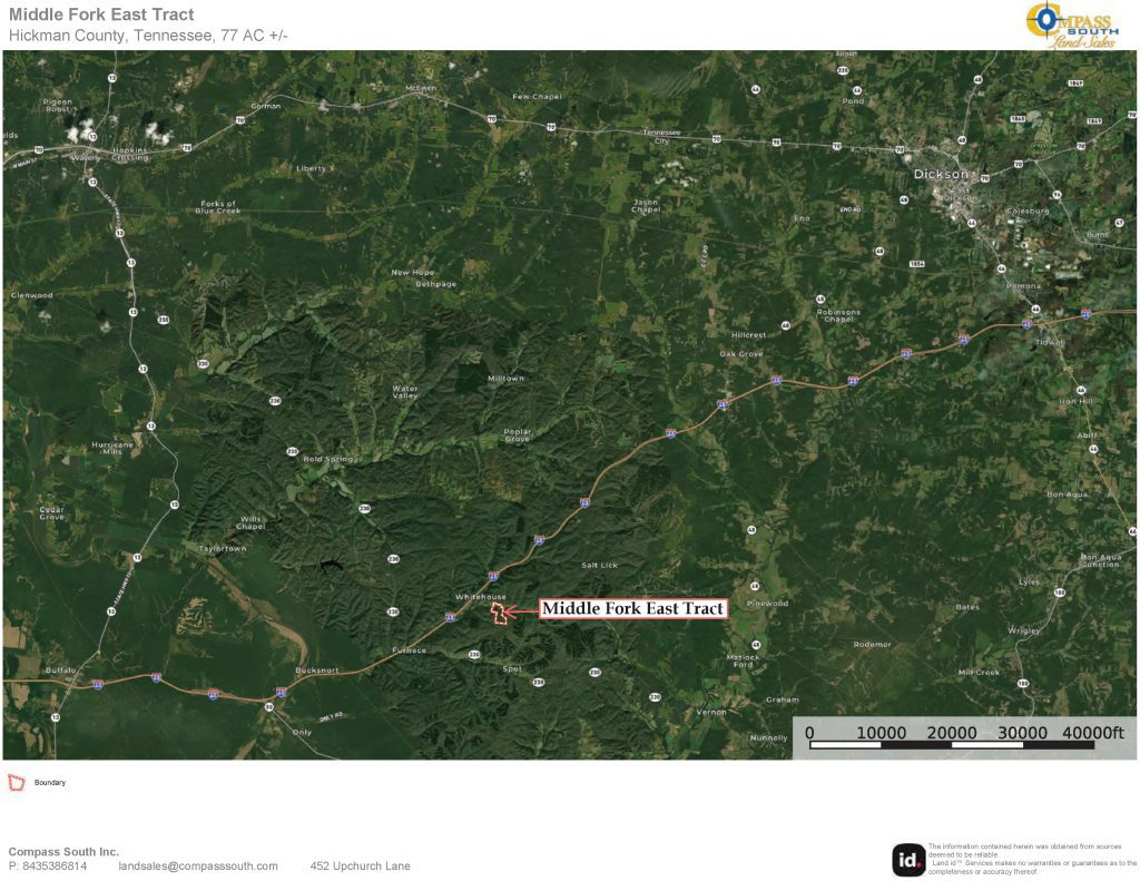 Middle Fork East Tract Location Map 2