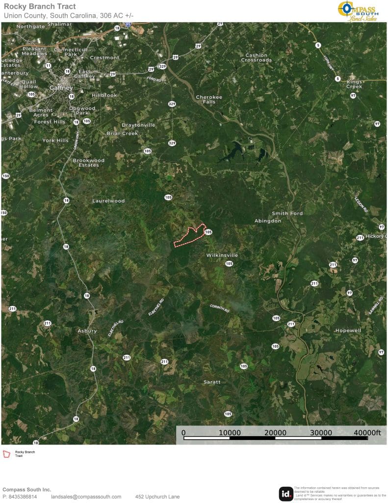 Rocky Branch Tract Location Map 2