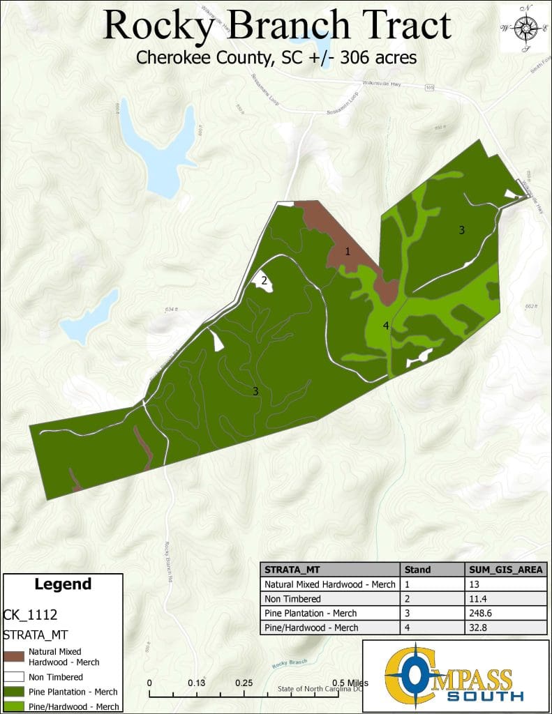 Rocky Branch Tract Topo