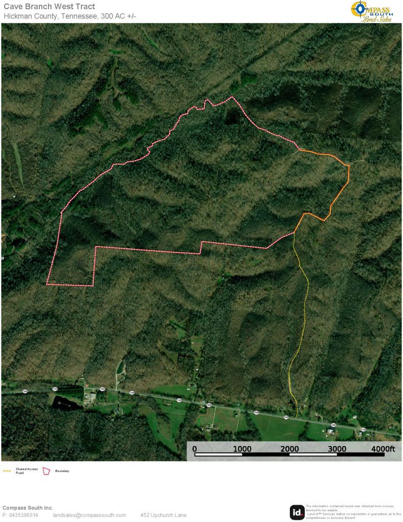 Cave Branch West Tract Aerial Map 