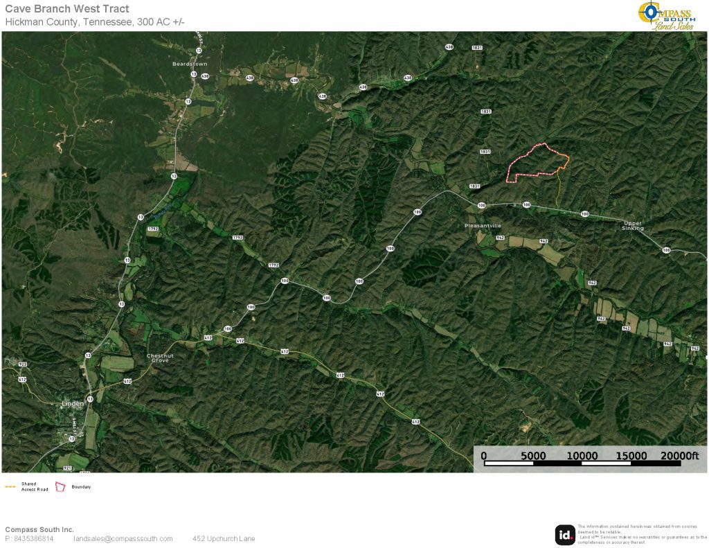 Cave Branch West Tract Location Map 2