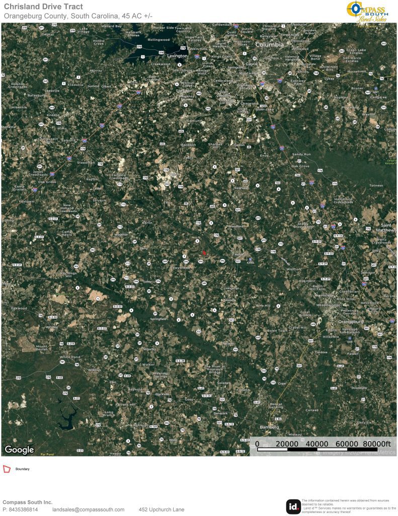 Chrisland Drive Tract Location Map 2
South Carolina land for sale