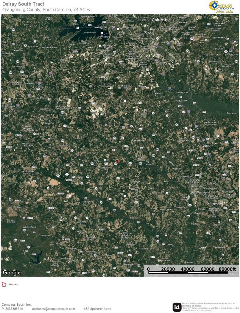 Delray South Tract Location Map 2
South Carolina land for sale