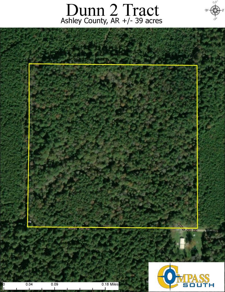 Dunn 2 Tract Aerial 
Arkansas land for sale