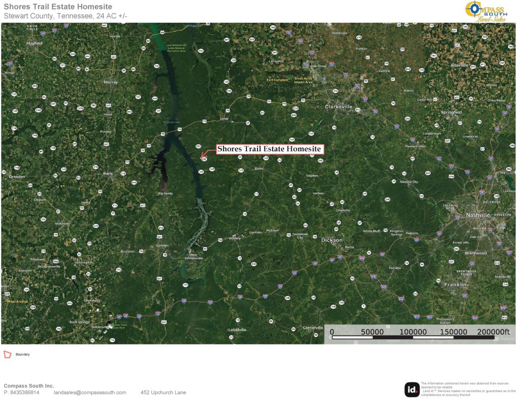 Shores Trail Estate Homesite Location Map 1 Tennesee land for sale