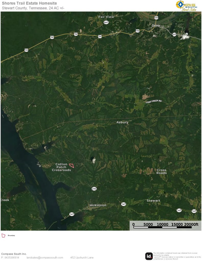 Shores Trail Estate Homesite Location Map 2 Tennesee land for sale