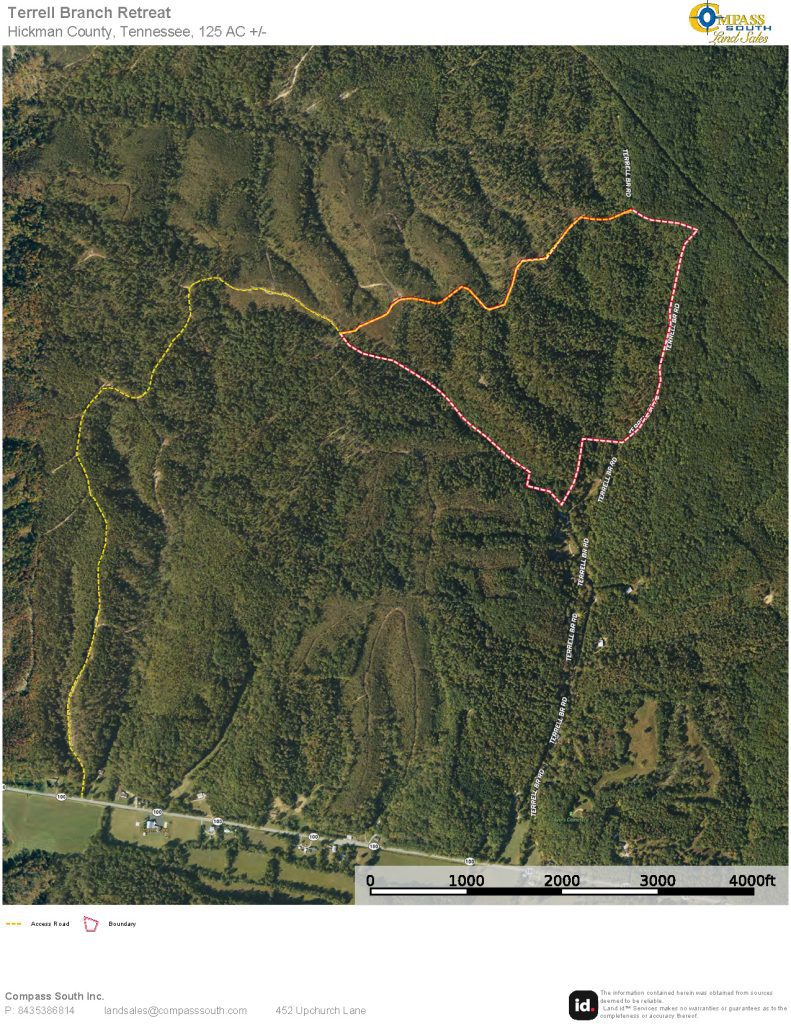 Terrell Branch Retreat Aerial Map 