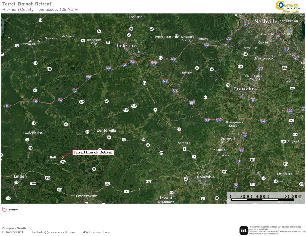 Terrell Branch Retreat Location Map 1