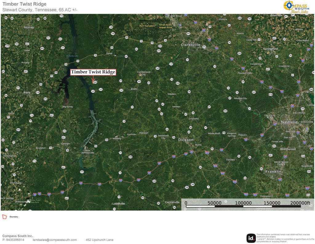 Timber Twist Ridge Location Map 1 Tennesee land for sale