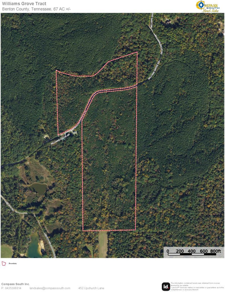 Williams Grove Tract Aerial Map 