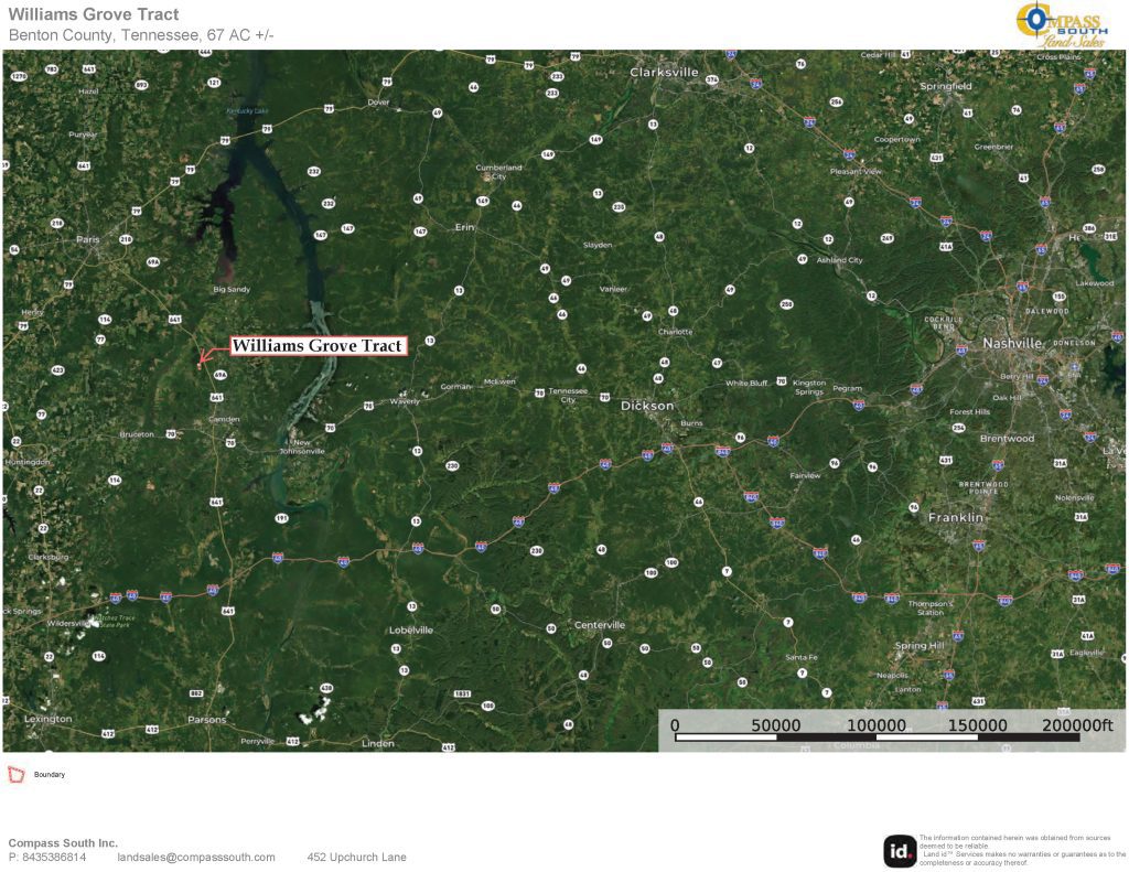 Williams Grove Tract Location Map 1 