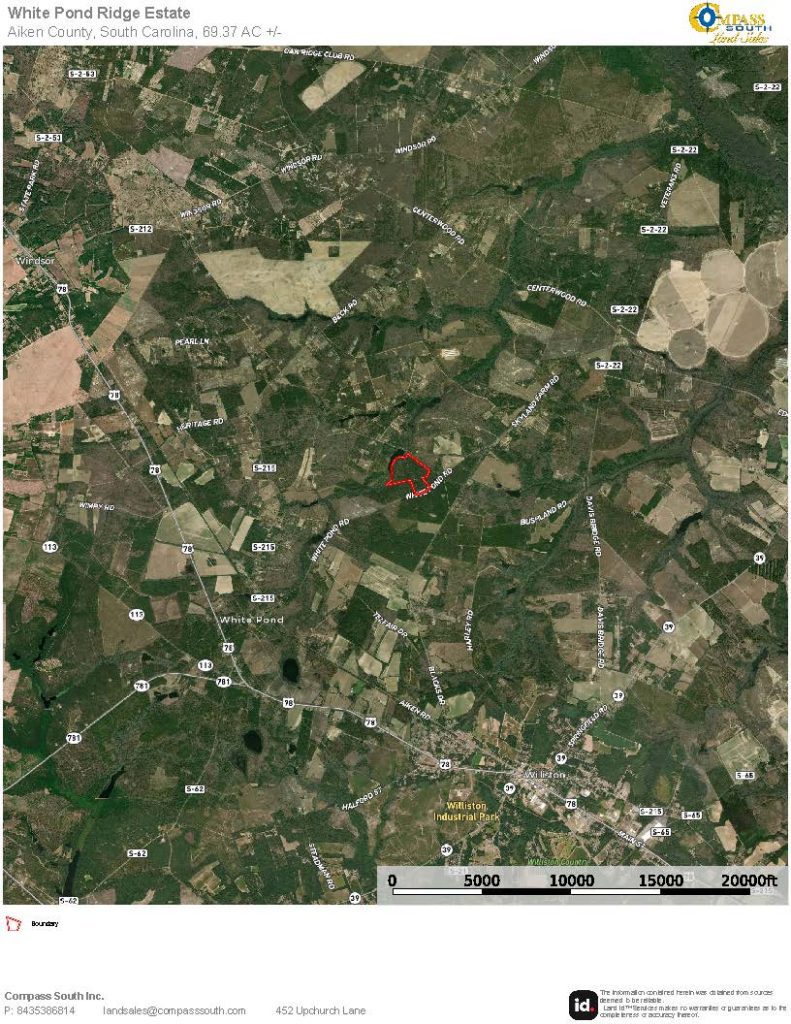 White Pond Ridge Estate Location Map 1