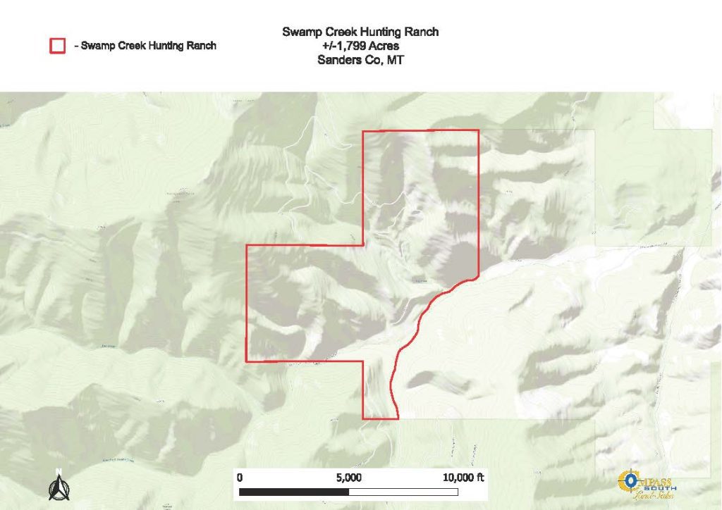 Swamp Creek Hunting Ranch Topo