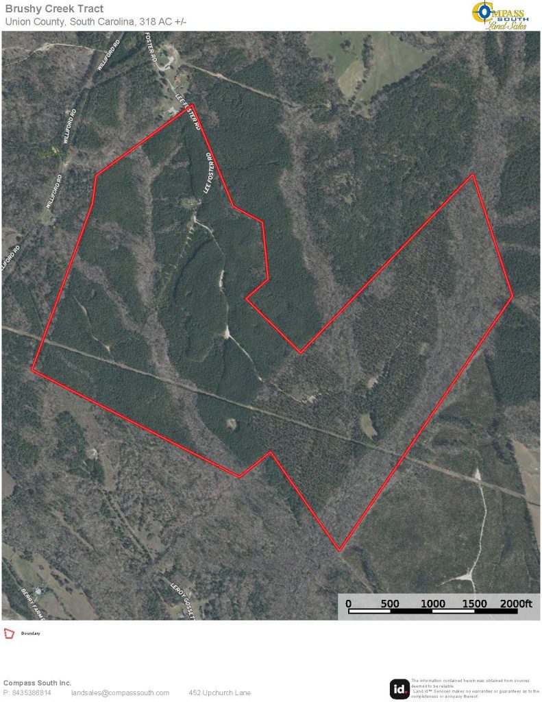 Brushy Creek Tract Aerial Map