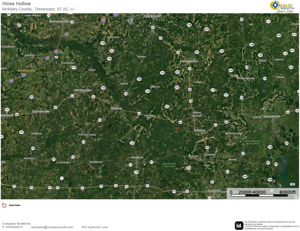 Hines Hollow Location Map 1